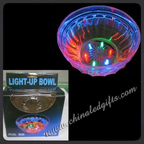 900ml plastic lighted flashing led bowl 