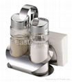 Salt and Pepper Set with Napkin Holder 1