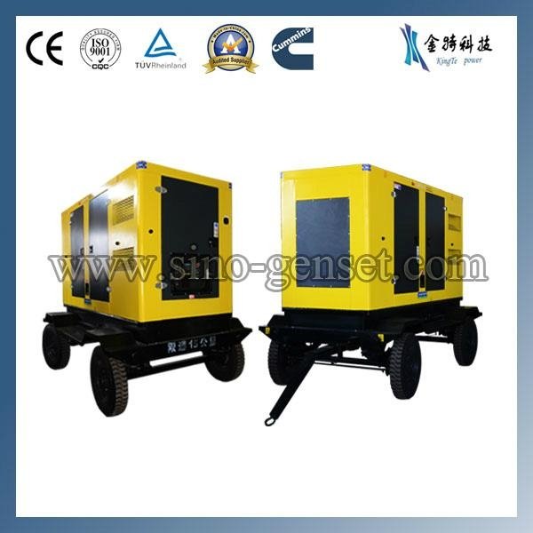 Trailer diesel generator movable generators