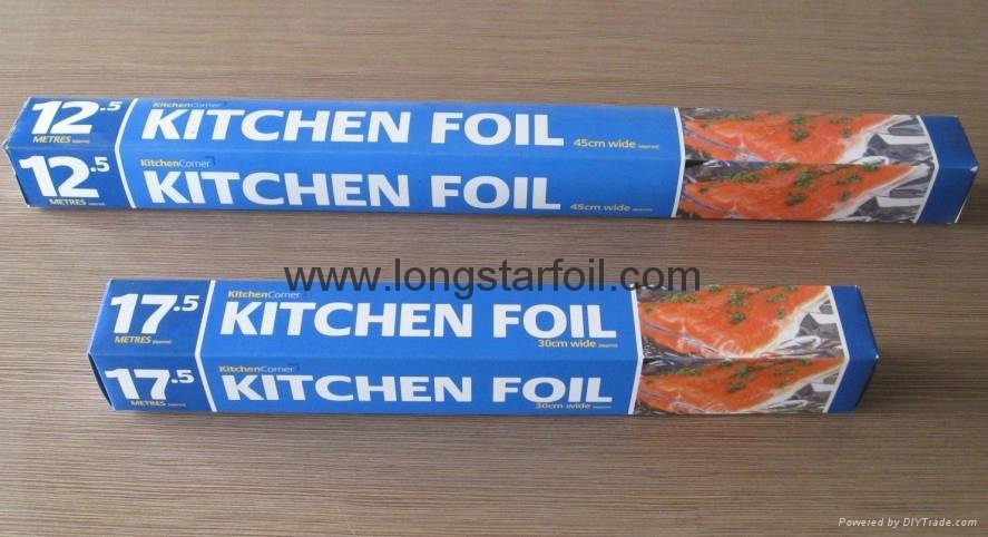 Household aluminium foil rolls for UK market 1