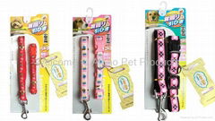 Pet collar&leash(Embroidery)