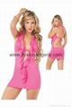 Charming rose halter dress 1