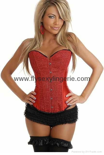 Gold Sequin Burlesque Corset Satin corsets lace corsets 4