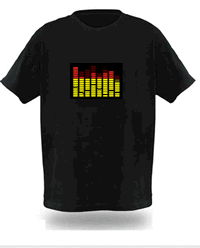 2012 Newest Design Fashion EL Panel T-shirts 