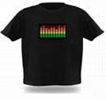 2012 Newest Design Fashion EL Panel T-shirts  2