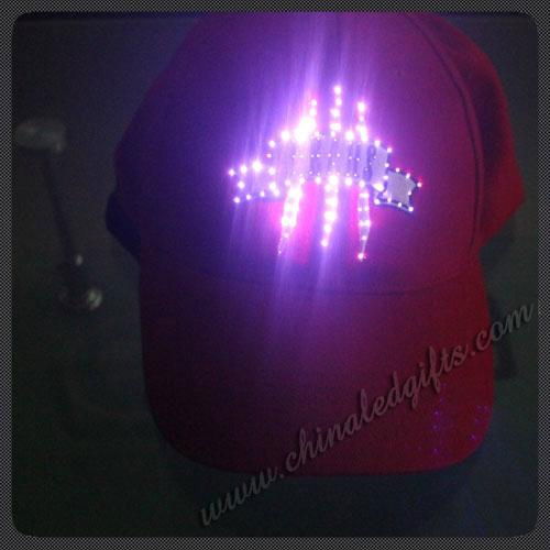 LED Flashing Cap with Customer's LOGO 