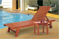 Wooden Beach Lounge Chair  1