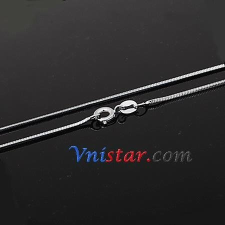 Stainless steel necklace wholesale VSN029 with lobster clasp