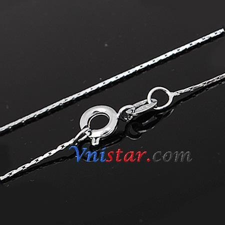 Stainless steel necklace wholesale VSN029 with lobster clasp 2