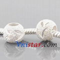 Sterling silver beads PSS928-3, round bead with size in 8*10mm