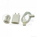 USB Cable + Car + Wall Charger For Apple iPhone 3G 3GS 4G 
