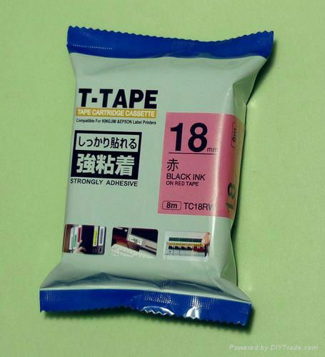 T-TAPE（拓普）色帶錦宮標籤色帶SC18RW 紅底黑字