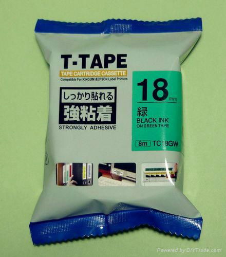 T-TAPE（拓普）色带锦宫标签色带SC18GW 绿底黑字
