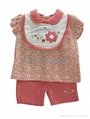 New baby girl clothing set 3 pieces