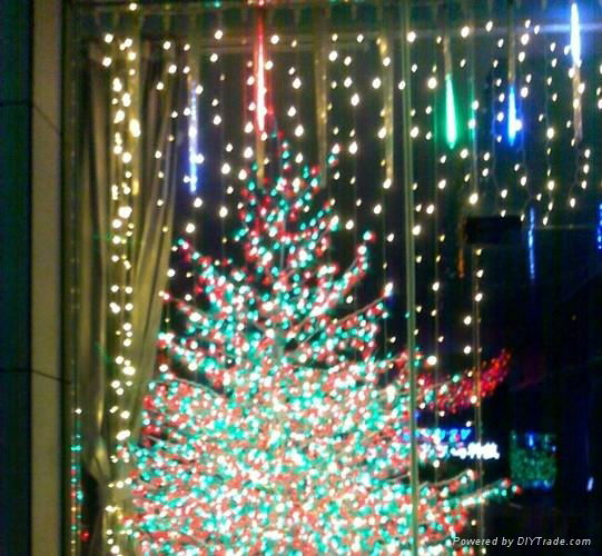 LED微亮嫩绿圣诞防水星星灯串 3