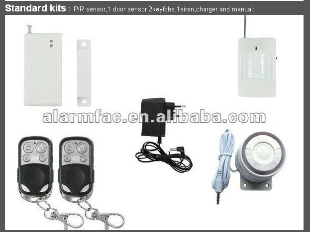 Wireless GSM Home Alarm System Auto Dial with Intercom lcd display 3