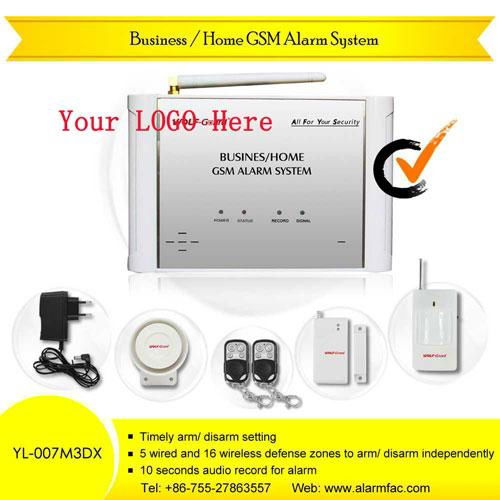 New design elegant Gsm alarm alarma system China supplier oem logo diy alarm