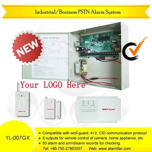 Wireless Anti-decoding Auto-dial Industrial Engineering Alarm System for villas 