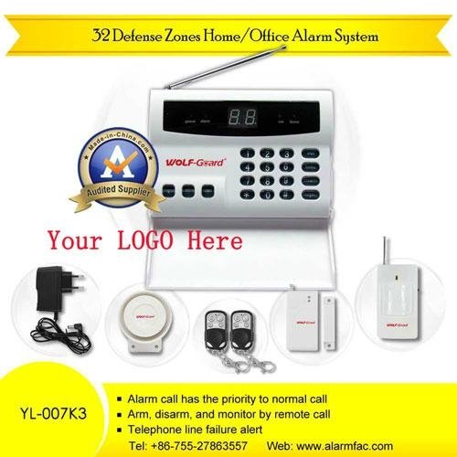 PSTN phone line auto-dial alarm kit wolfguard 