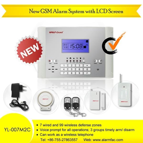 GSM alarm system new hot sale home shop alarm equipment