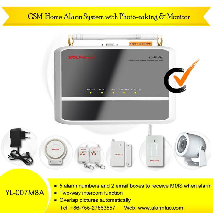 Camera alarm system home shop alarm equipment night vision camera 
