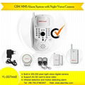 multifunctional SMS MMS GSM alarm system with night vision camera