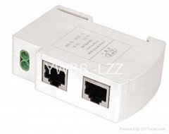 DIN-rail style signal surge protection device