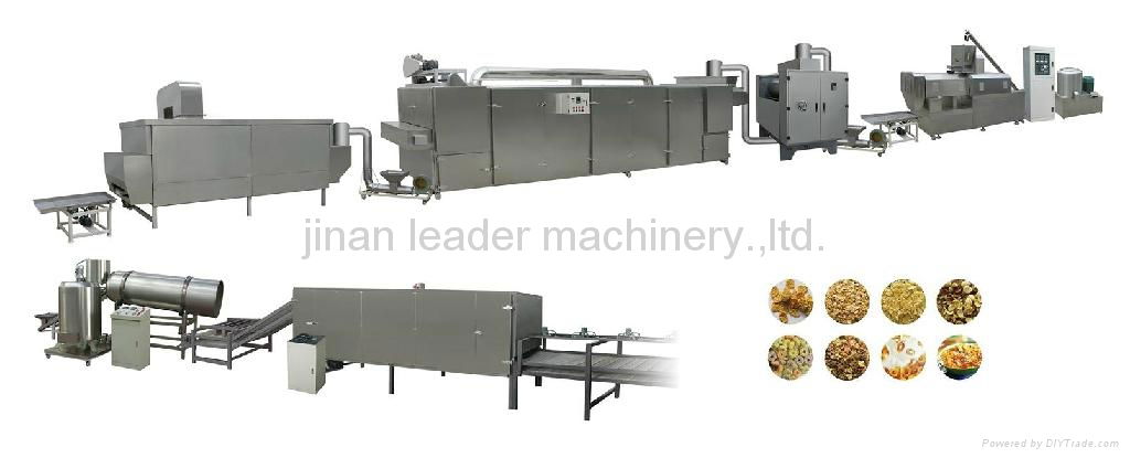 corn flakes and breakfast cereals processing line