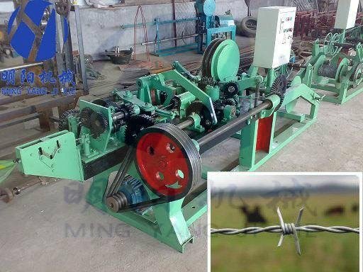  reverse twisted  barbed wire mesh machine