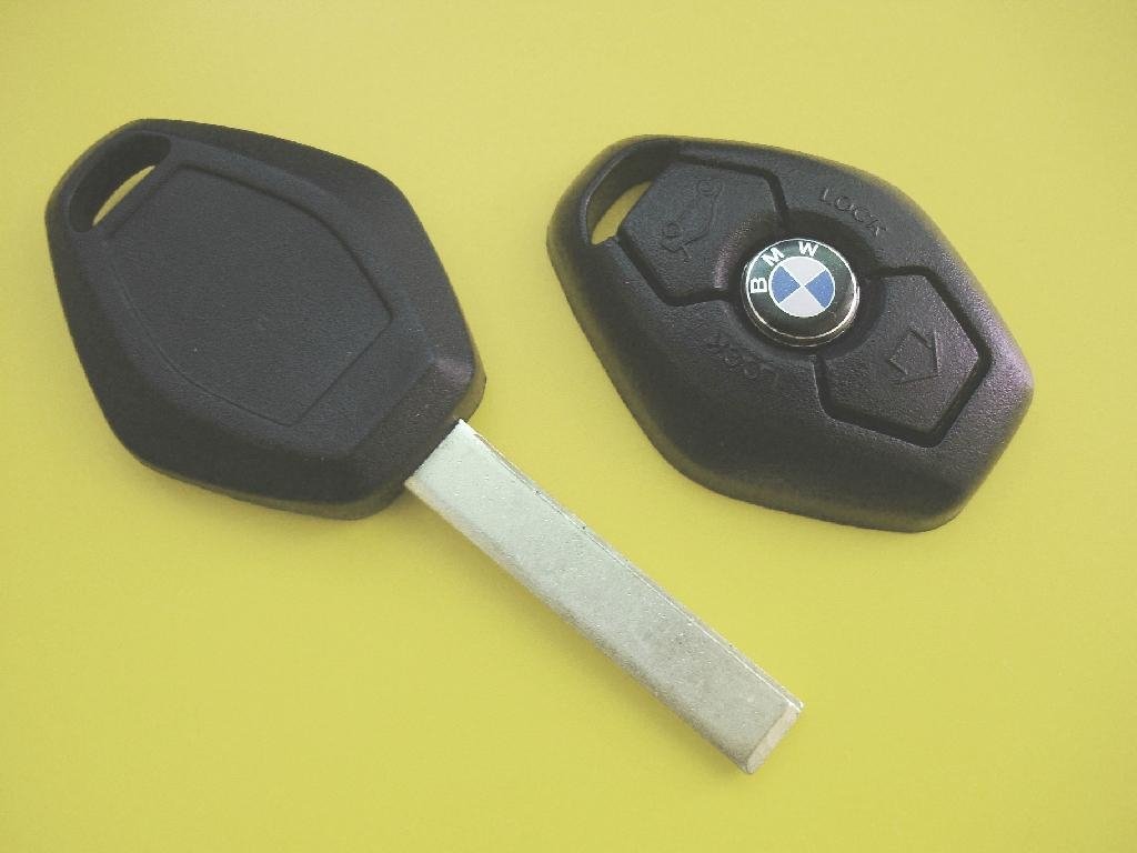 BM remote car key shell HU92 blade 2 button without writings on the back