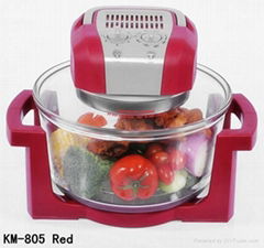 12L multifunctional glass cooker halogen oven KM-805