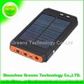 12000 mAh Solar Charger (Power bank) for Laptop with LED Light (GPSO12000) 1