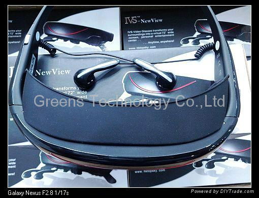 Portable Video Glasses GVG320LI LCD Display Support Video Music Picture E-book 5