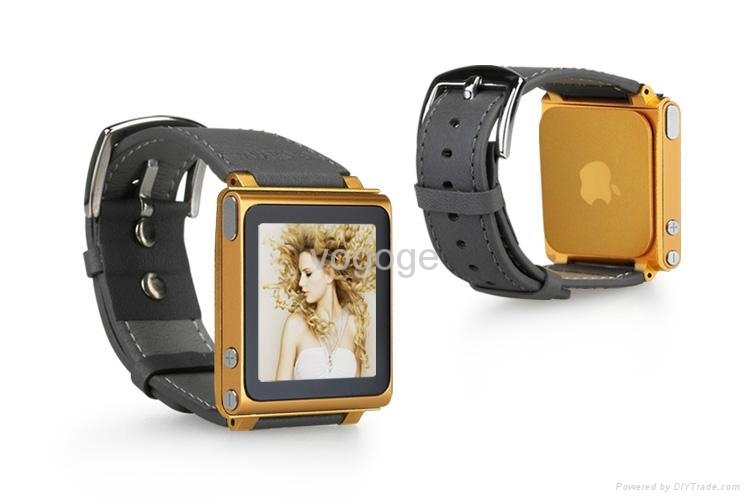iPod nano leather watch band 2