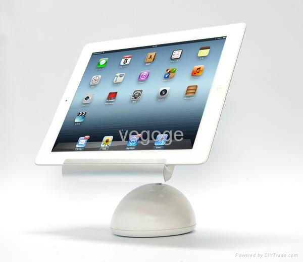 Aluminum tablets stand with led desk lamp 5