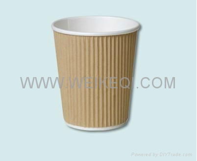 8oz Disposable ripple paper cup 2