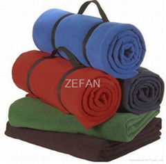 Polar fleece travel blanket/throw