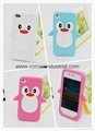 Fashion silicone penguin phone case for iPhone 2