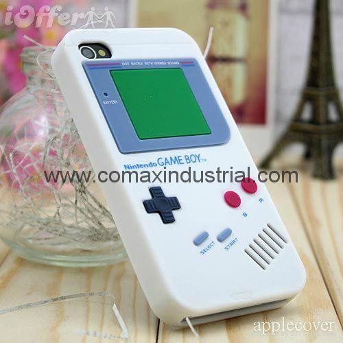 Fashion game boy silicone phone case for iPhone 4