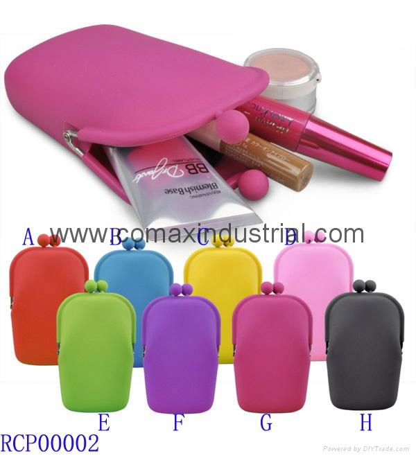 Fashion silicon cosmetic bag