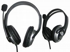 Classic PC or multimedia headset with microphone