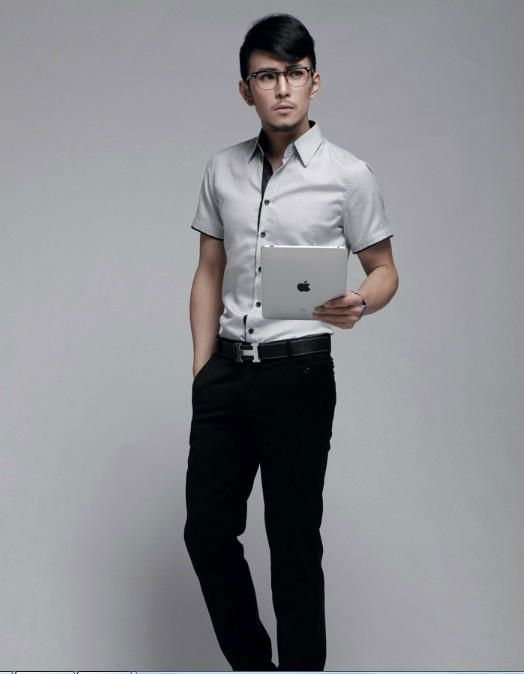 Luxury Business Mens Slimming Dress Shirt - C1135 - FH (China Trading ...