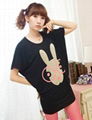 Wholesale Tshirt,Bat Sleeves Cotton Summer Tees 4