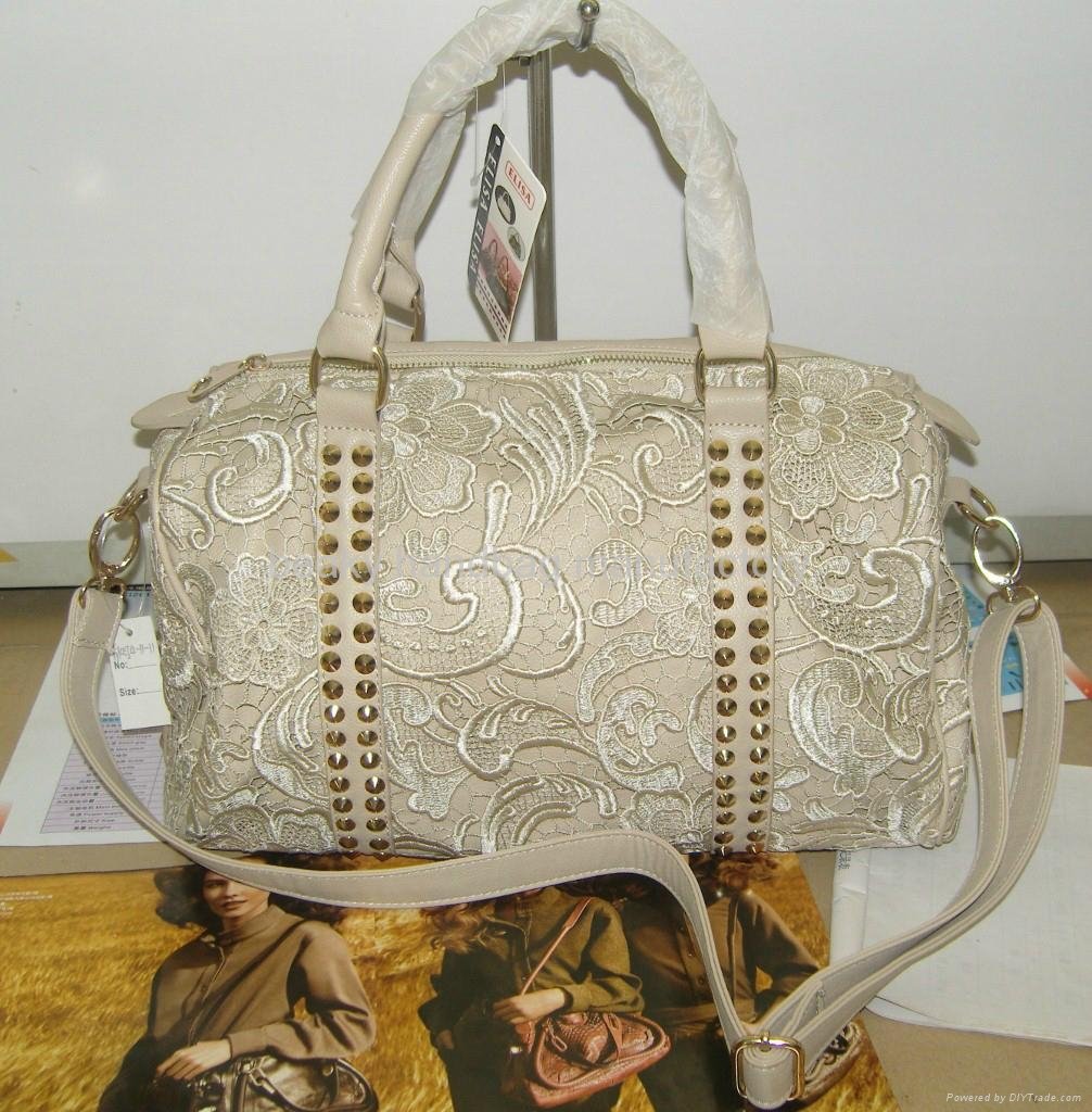 Latest design Stylish Women lace handbag /Stylish Women PU Leather bag