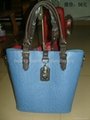 2012 latest design ostrich embossed PU lady's handbag 2