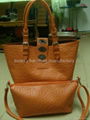 2012 latest design ostrich embossed PU lady's handbag 4