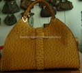 leisure ostrich print fashion handbag for women 1