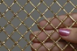 supply High Quality Brass Wire Crimped Mesh For Decoration