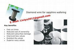 Diamond wire for sapphire wafering