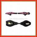 Skate Board Wave Skateboard PU Flashing Wheel Steel Fork